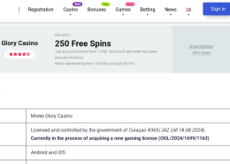 Glory Casino Bangladesh: Play Now & Get 250 FS – Trusted by India’s Players